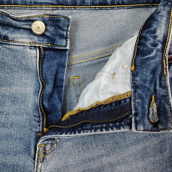 Old Navy Extra Stretch O.G. Straight Jeans Size 6 Short Medium Blue Wash Hi Rise - Picture 7 of 7